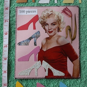 100 papier chaussures à talons hauts découpages scrapbooking fabrication de cartes cousu pochette collage marilyn monroe