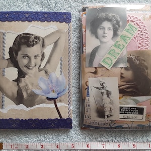 Cahier Junk Journal et 100 pièces éphémères