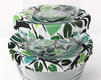 Reusable Bowl Covers Mini Set, Eco Trees