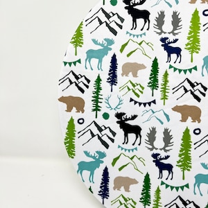 Reusable Extra Large Bowl Cover, Forest Animals