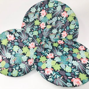 Handmade Food Covers, Fabric Elastic Bowl Cover, Bowl Covers Multiple Sizes, Kitchen Covers 3 pack, Stretchy Bowl Cover, Foodsafe