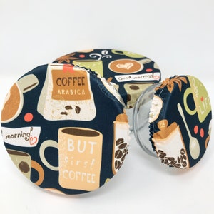 Reusable Bowl Covers Mini Set, Coffee Time