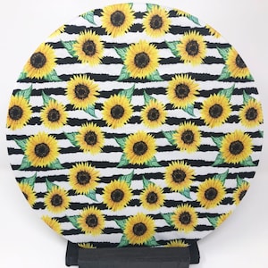 Reusable Extra Large Bowl Cover, Summer Sunflowers