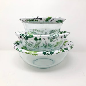 Reusable Bowl Covers Basic Set, Herb Garden