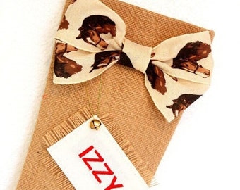 Personalized Horse Christmas Stocking - Handmade Equestrian Holiday Decor