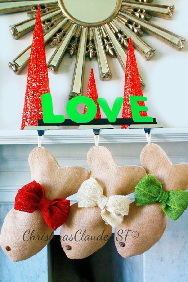 Personalized Cat Christmas stocking CAT CHRISTMAS STOCKING Fish Stocking Pet Stocking Pets Burlap cat Stocking Stocking for Pet Lovers