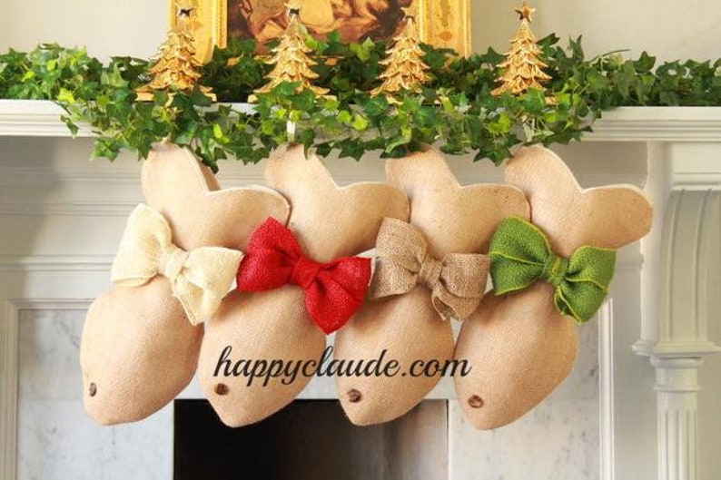 Personalized Cat Christmas stocking CAT CHRISTMAS STOCKING Fish Stocking Pet Stocking Pets Burlap cat Stocking Stocking for Pet Lovers