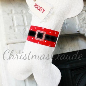 Christmas Stocking Personalized For Dogs and Cats Santa Christmas Stockings Santa Stockings Fun and Colorful Holiday Stockings image 2