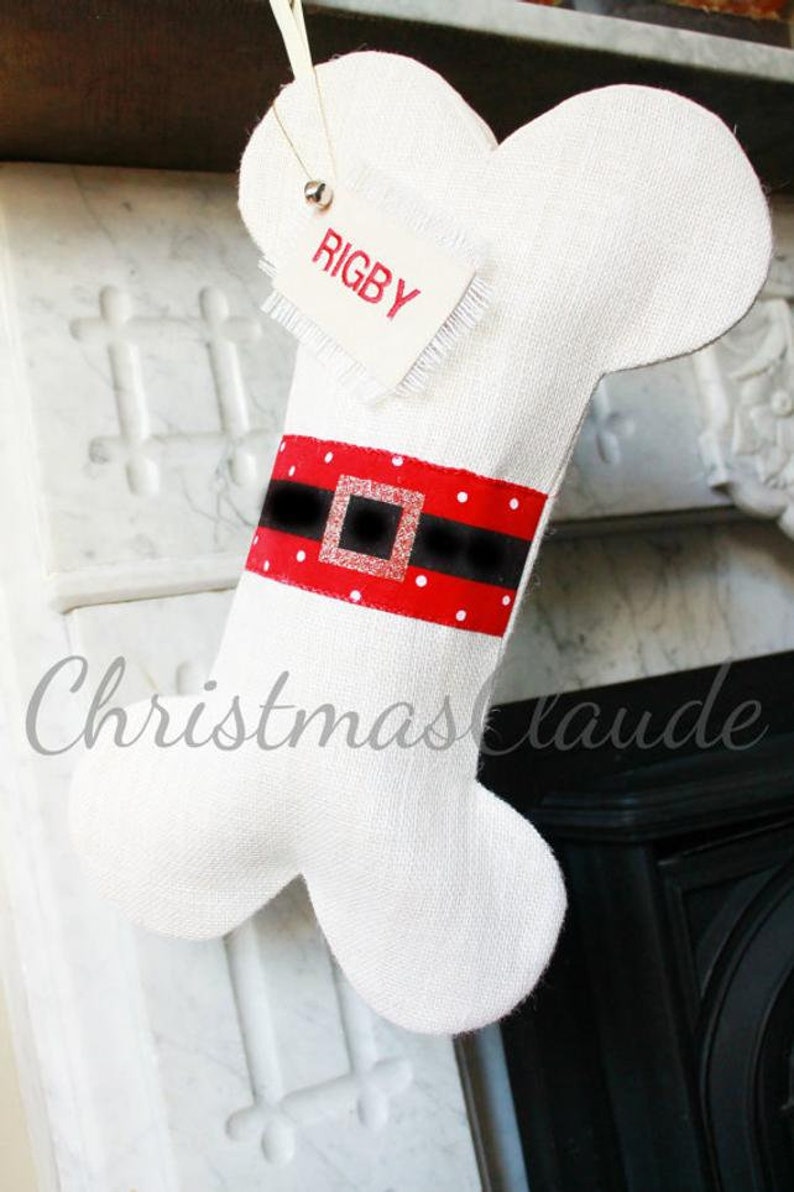 Christmas Stocking Personalized For Dogs and Cats Santa Christmas Stockings Santa Stockings Fun and Colorful Holiday Stockings image 2