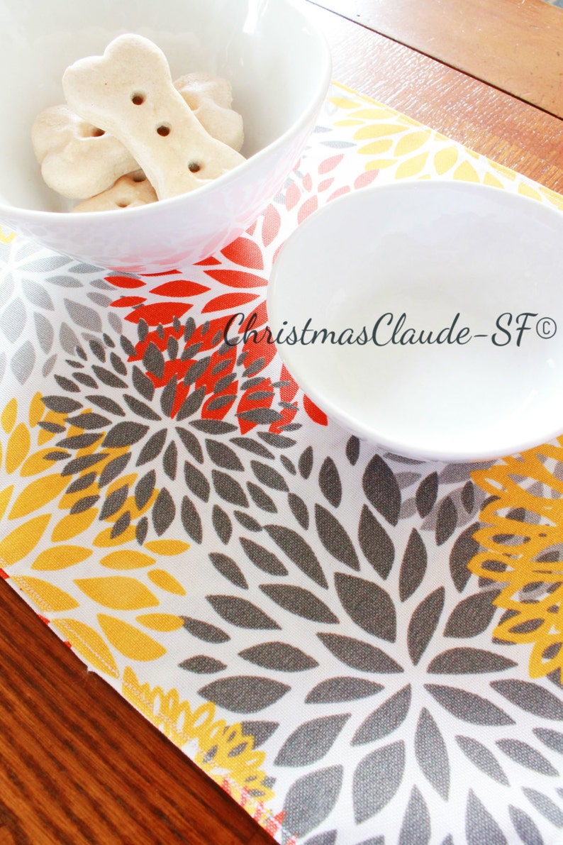 Large Dog and Cat Placemat Easy care food Mat for pets Etsy