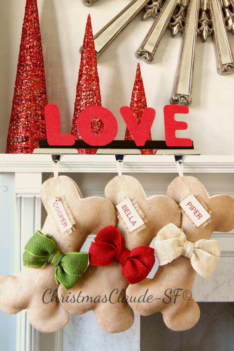Personalized Cat Christmas stocking CAT CHRISTMAS STOCKING Fish Stocking Pet Stocking Pets Burlap cat Stocking Stocking for Pet Lovers