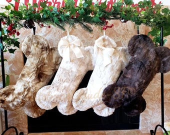 Fur Dog Christmas Stocking - Pet Stocking - Personalized Cat Stocking, gifts for pet parents, Pet Lover gifts, FREE SHIPPING, Fully Handmade