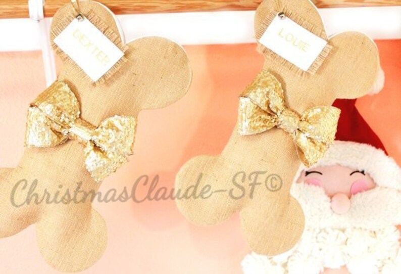 Gold Christmas Stocking Personalized Christmas Stocking Sparkle Stocking Personalized White and Gold Christmas Stocking