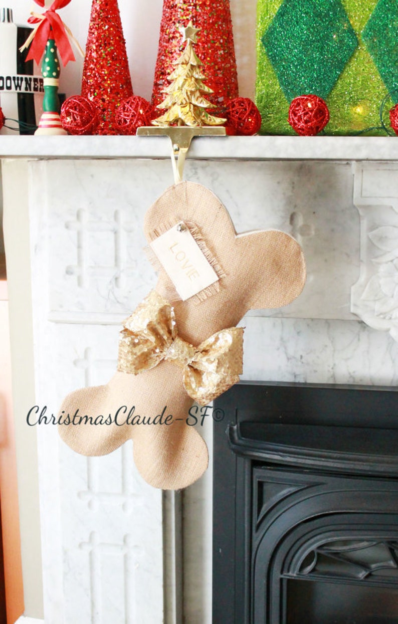 Gold Christmas Stocking Personalized Christmas Stocking Sparkle Stocking Personalized White and Gold Christmas Stocking