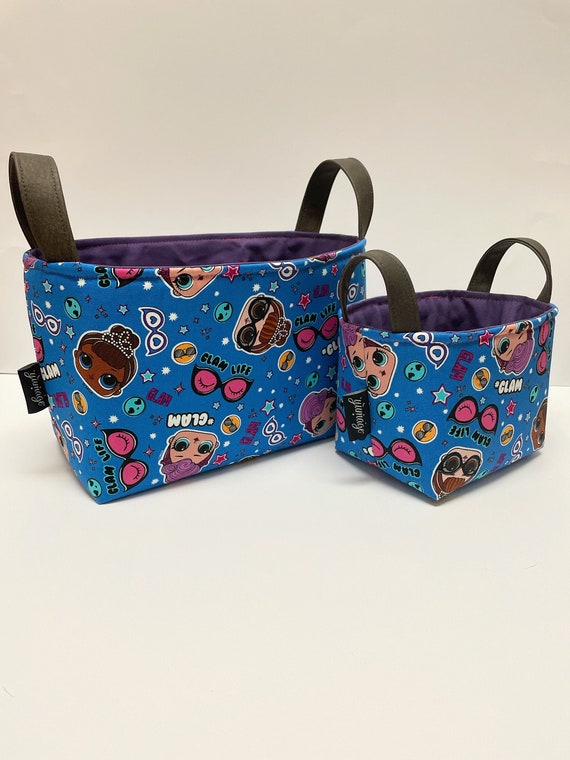 Cesta de almacenamiento de tela / almacenamiento de juguete / | Etsy