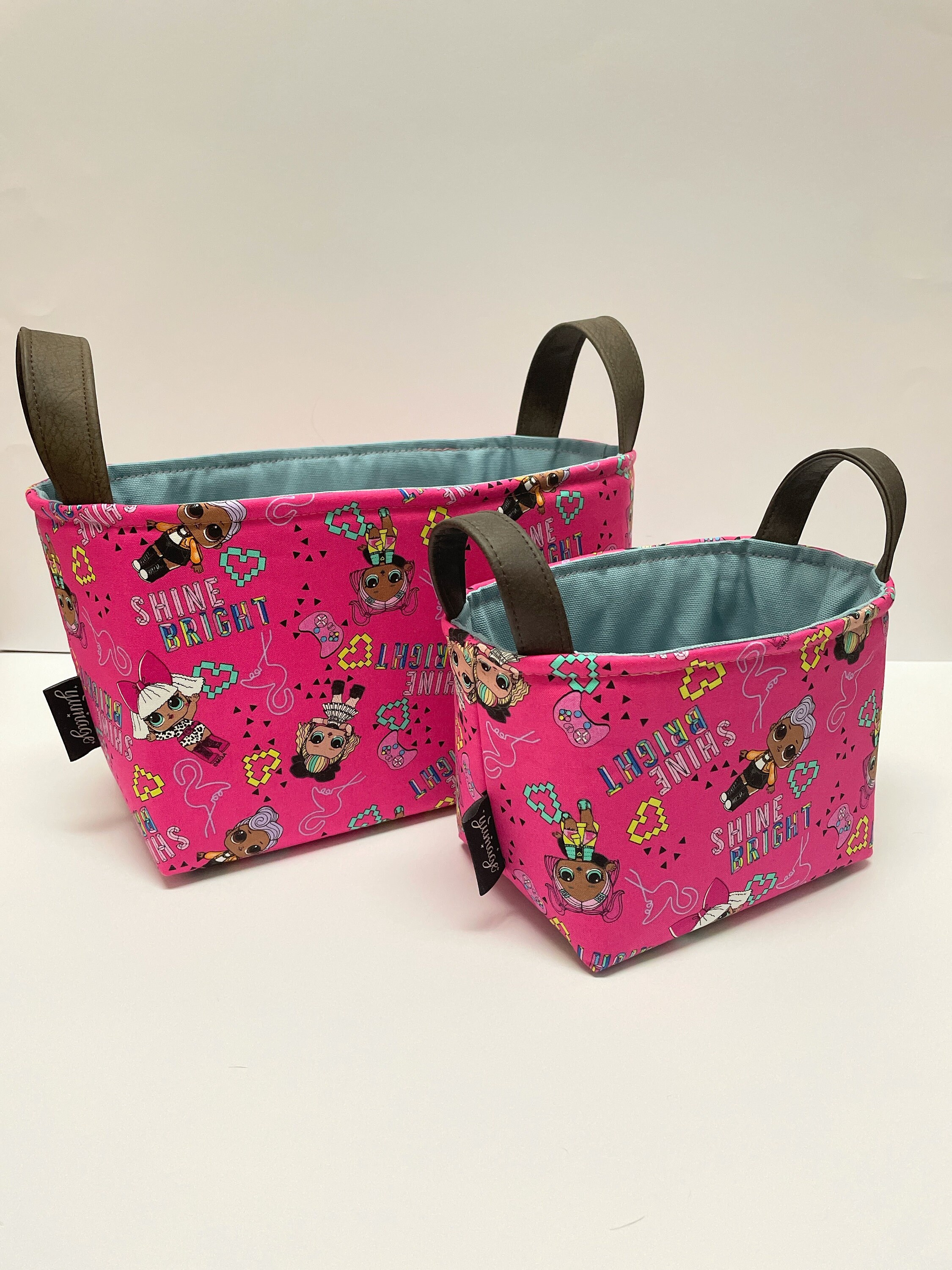 Cesta de almacenamiento de tela / almacenamiento de juguete / | Etsy