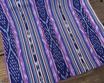 Ethnic fabric (#13) from Guatemala - Purple and pink fabric - 100% cotton - Handwoven Fabric by Yard - 1 Yard