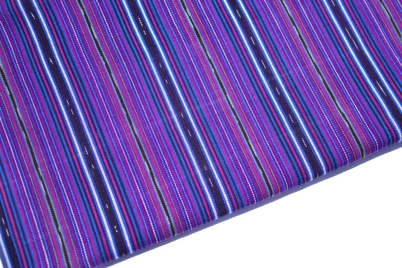 Purple Ethnic 36 Guatemalan Fabric Purple Handmane Ikat Fabric Fabric by Yard 1 yard image 7