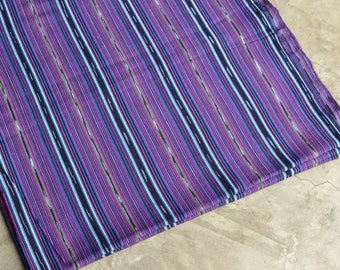 Purple Ethnic (#36) Guatemalan Fabric - Purple Handmane Ikat Fabric - Fabric by Yard - 1 yard