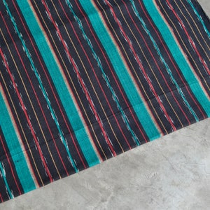 Handloomed Textile (#12) - 100% Cotton - Striped Fabric from Guatemala - sold by yard