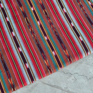 Ikat Fabric (#87) - Ethnic Fabric from Guatemala - Cotton Fabric by Yard - 1 Yard