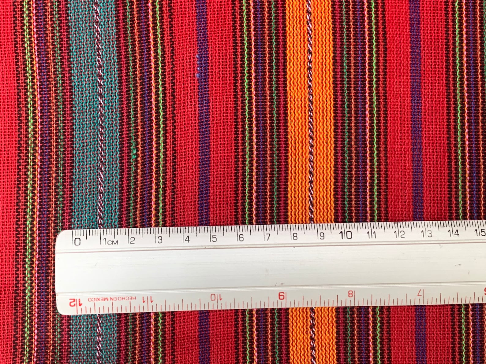 NEW Red and Yellow Striped Fabric 188 Ethnic Fabric from | Etsy