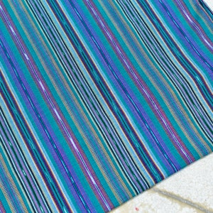 NEW! Ikat Handmade Fabric (#150) from Guatemala - 100% Cotton - Sold by yard - Suitable fabric for clothing/fashion/handcraft - Textile Art