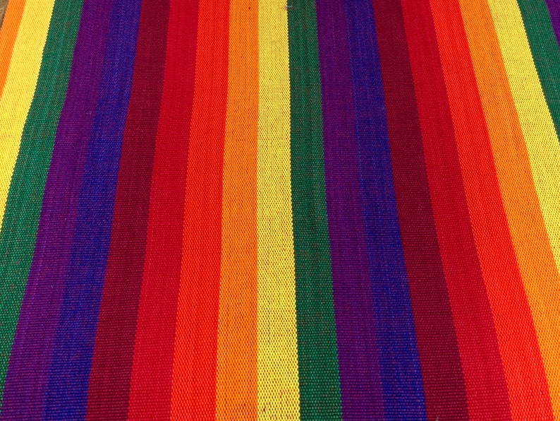 Ikat Handmade Rainbow Fabric 57 From Guatemala 100% - Etsy