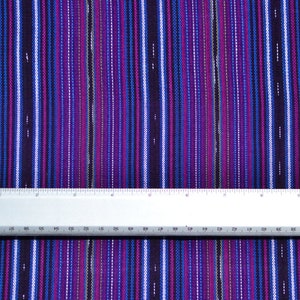 Purple Ethnic 36 Guatemalan Fabric Purple Handmane Ikat Fabric Fabric by Yard 1 yard image 9