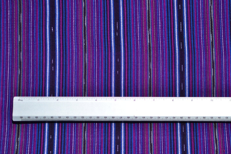 Purple Ethnic 36 Guatemalan Fabric Purple Handmane Ikat Fabric Fabric by Yard 1 yard image 9