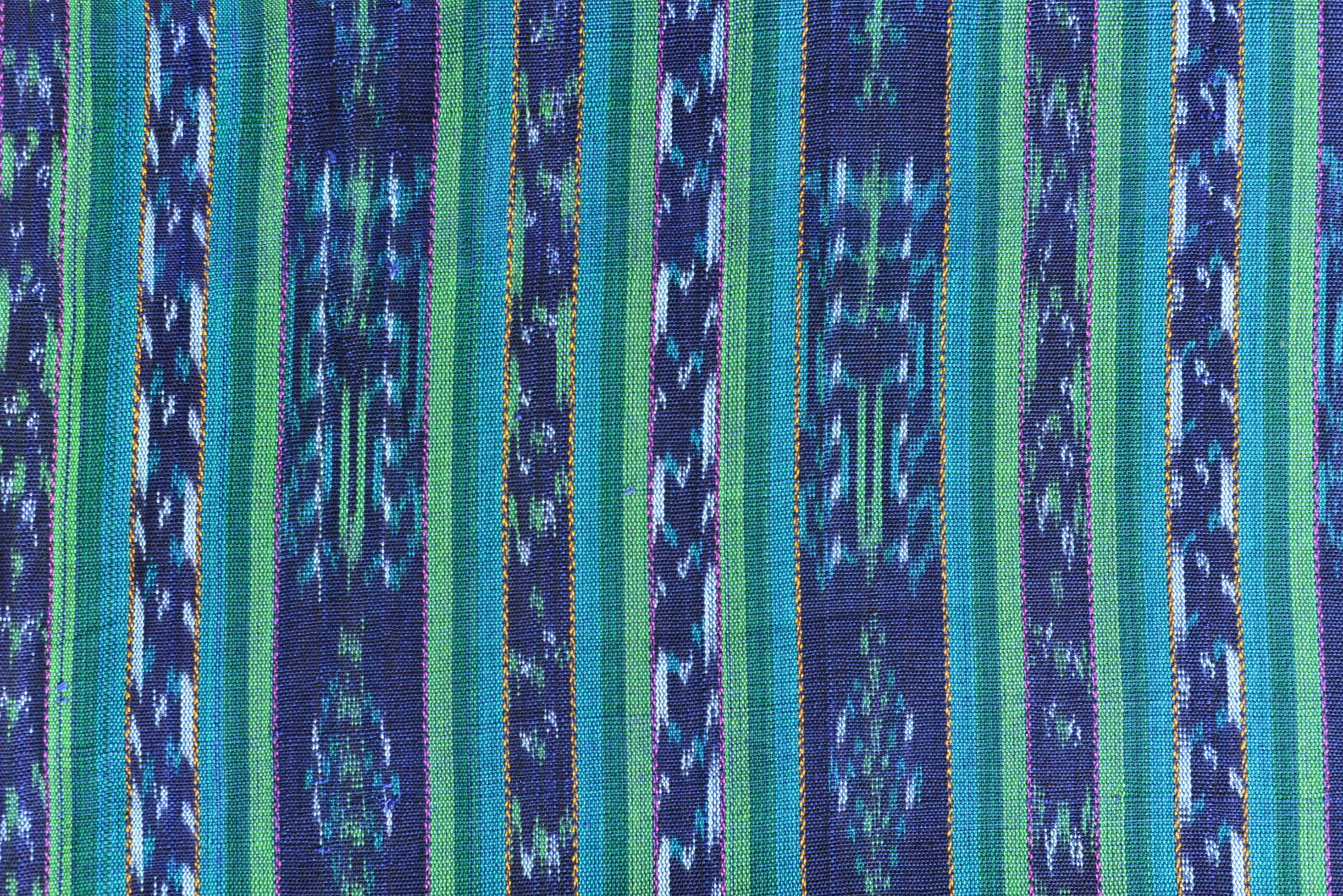 NEW Blue and Green Ikat 114 Mayan Fabric 100 Cotton Etsy
