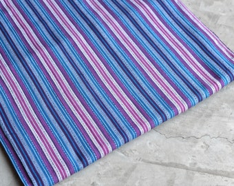 Mayan Fabric (#83) - Guatemalan Fabric - Striped Fabric - Purple tones Ikat Fabric - Fabric by Yard - 1 yard