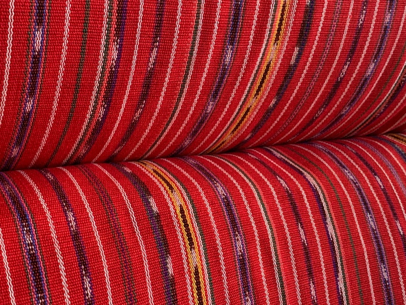 Ikat Handmade Fabric 54 from Guatemala 100% Cotton THICK Sold by yard Suitable fabric for upholstery image 8