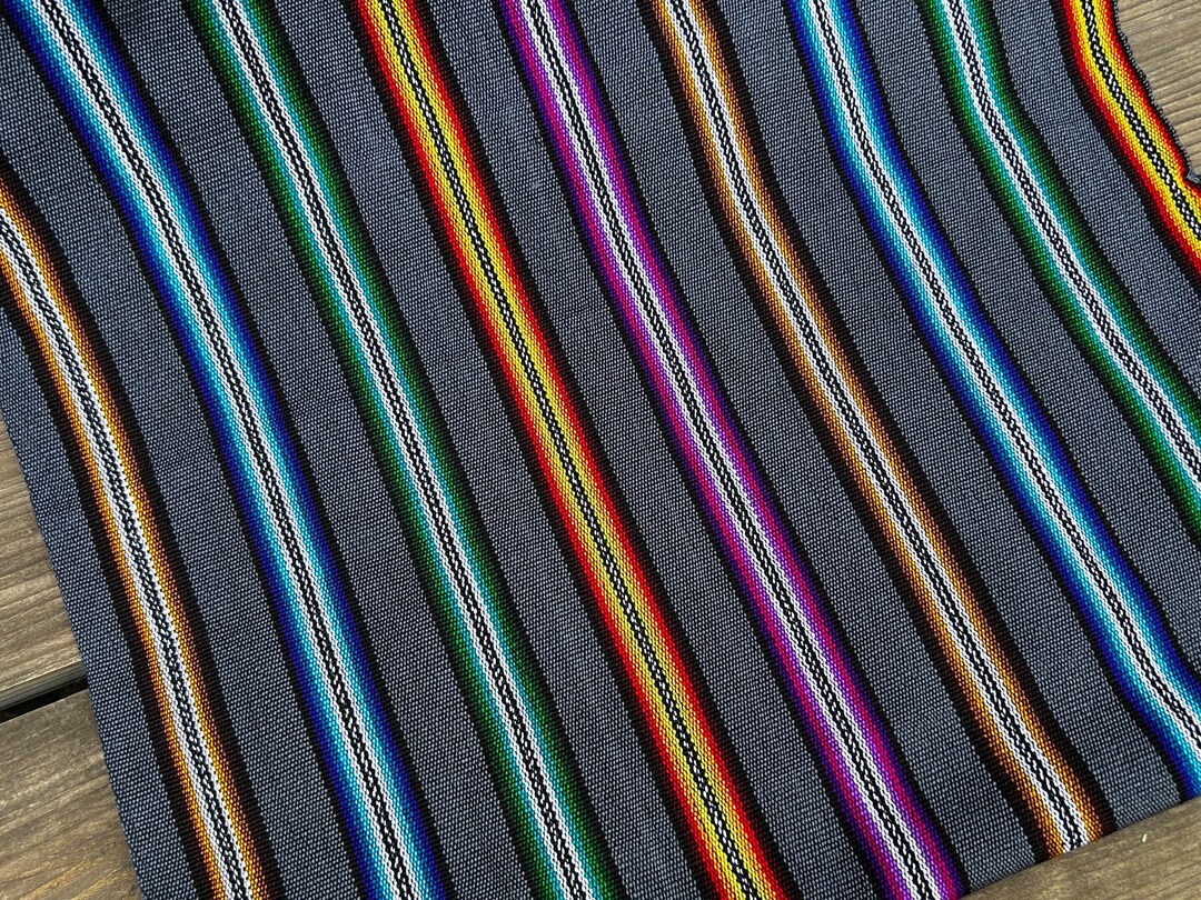 NEW! CP07 Colorful Gray and Rainbow Resistant Fabric Mayan Cotton and ...