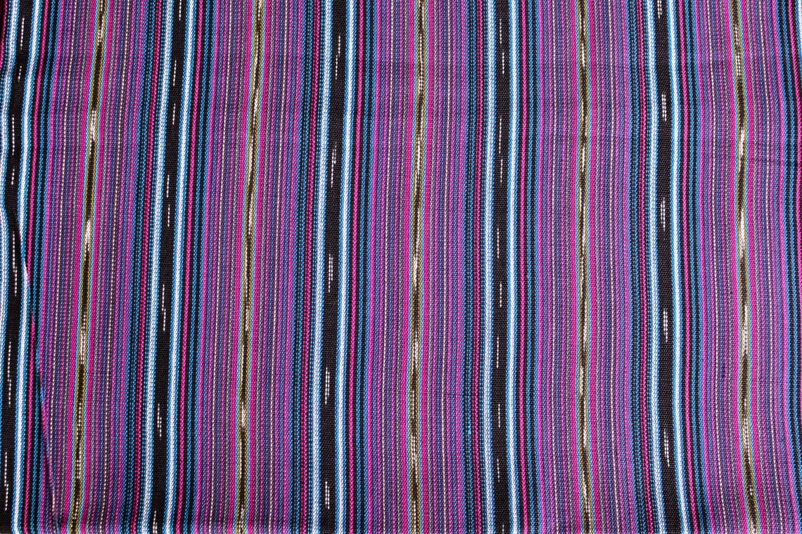 Purple Ethnic 36 Guatemalan Fabric Purple Handmane Ikat | Etsy