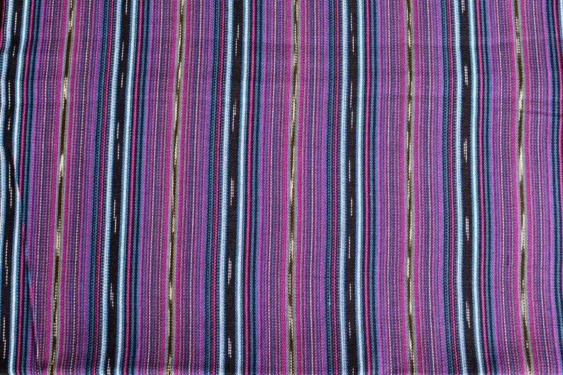Purple Ethnic 36 Guatemalan Fabric Purple Handmane Ikat Fabric Fabric by Yard 1 yard image 2
