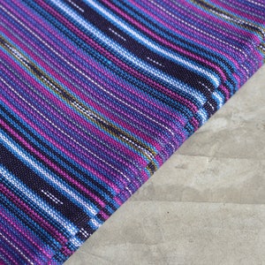 Purple Ethnic 36 Guatemalan Fabric Purple Handmane Ikat Fabric Fabric by Yard 1 yard image 5