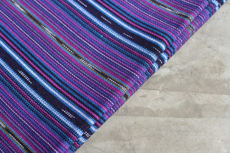 Purple Ethnic 36 Guatemalan Fabric Purple Handmane Ikat Fabric Fabric by Yard 1 yard image 5