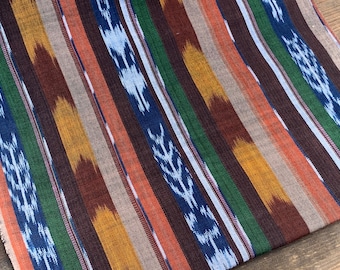 Handwoven Ikat Fabric (#18) - Ethnic Fabric - Guatemalan Textile - 1 yard