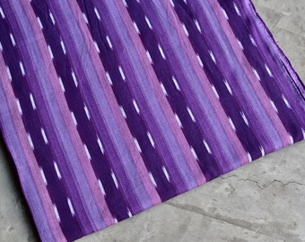 Guatemalan Textile (#85) - Purple tones Ikat Fabric - Fabric by Yard - 1 yard