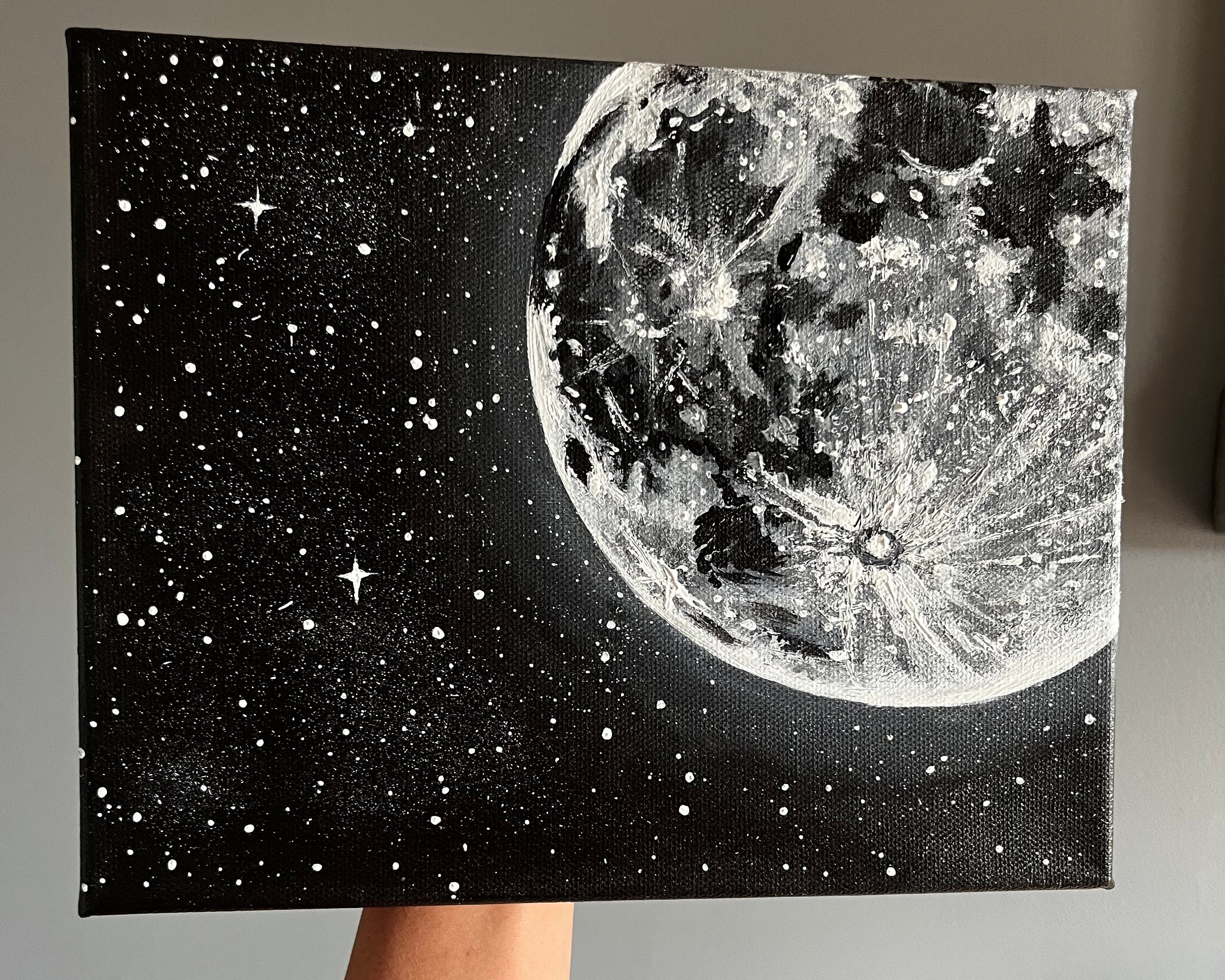 Acrylic moon painting online