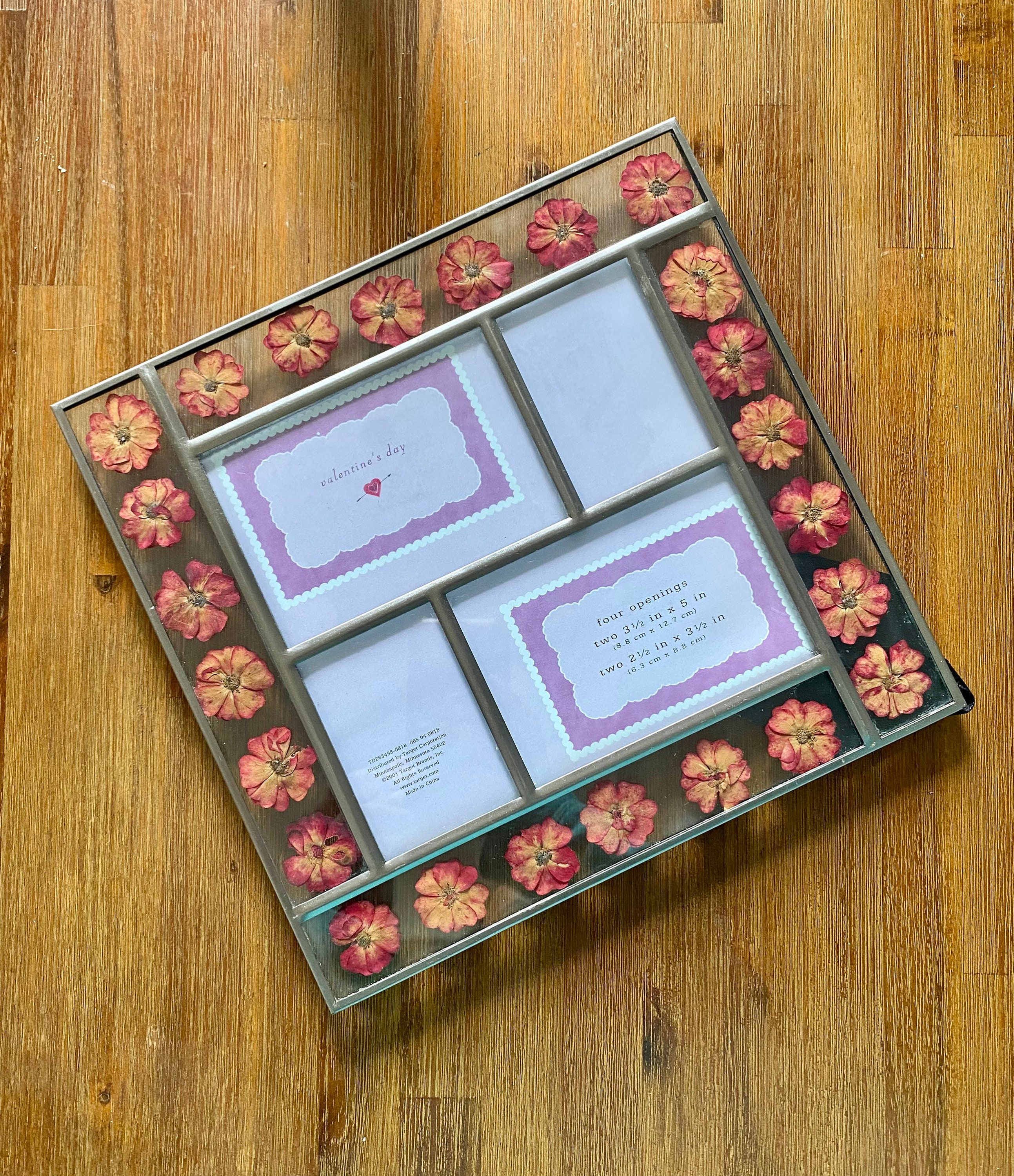 Autumn Pressed Flower Glass Frame - Etsy