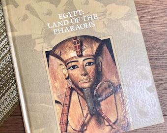 Vintage Egypt Coffee Table Book, Hardcover Book of Egypt/Pharaohs, Lost Civilizations, Egypt: Land of the Pharaohs, Egyptian Hardcover Book