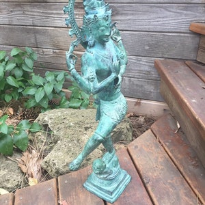 Bronze 25" Shiva Nataraja deity Hindu statue image 10