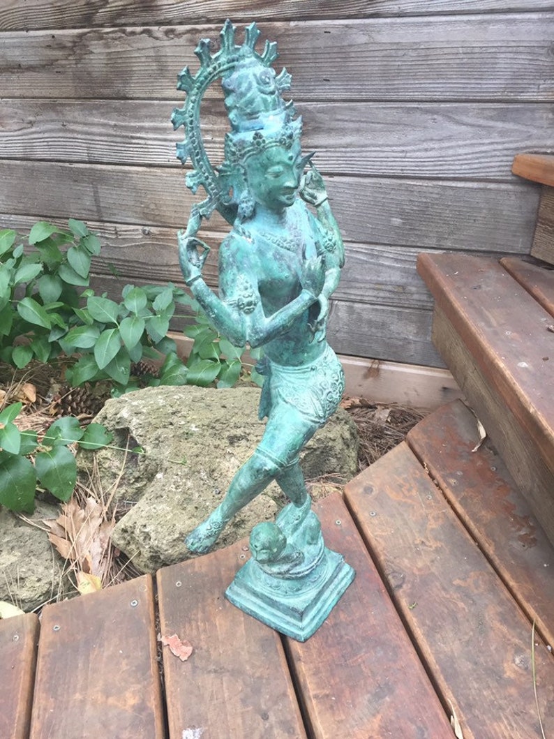Bronze 25" Shiva Nataraja deity Hindu statue image 10