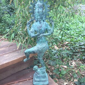 Bronze 25" Shiva Nataraja deity Hindu statue image 6