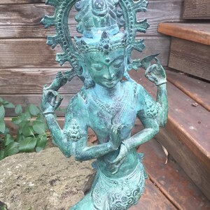 Bronze 25" Shiva Nataraja deity Hindu statue image 7