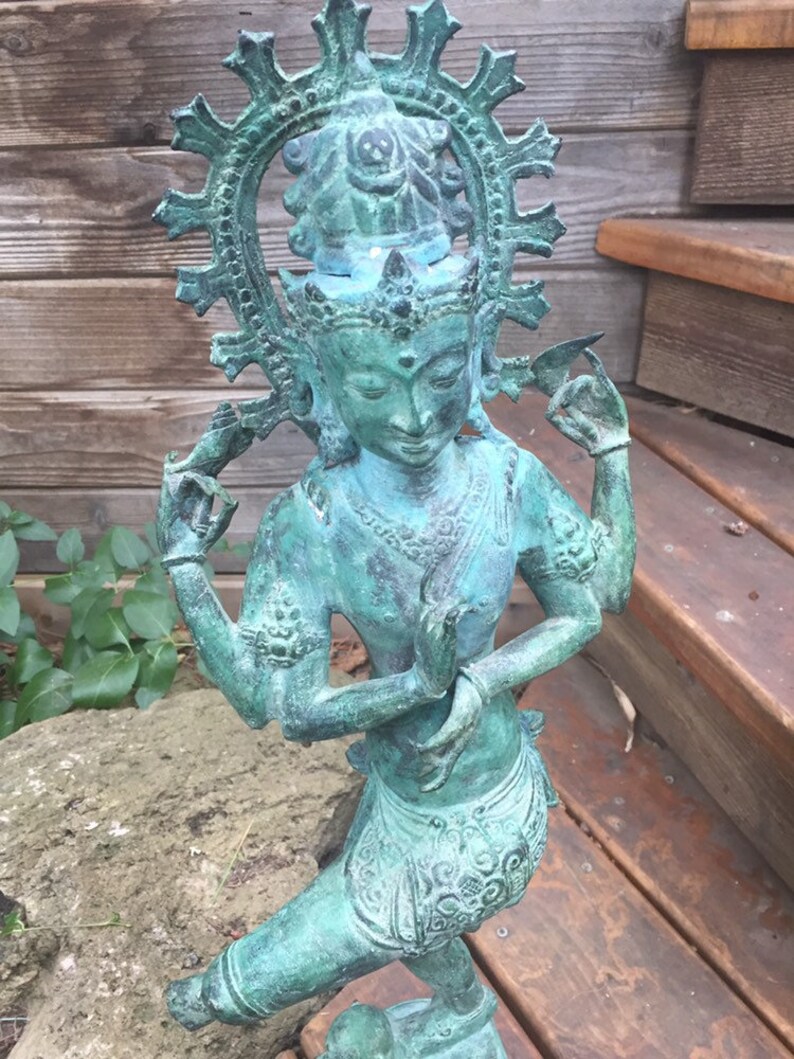 Bronze 25" Shiva Nataraja deity Hindu statue image 7