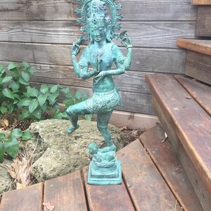 Bronze 25" Shiva Nataraja deity Hindu statue image 8