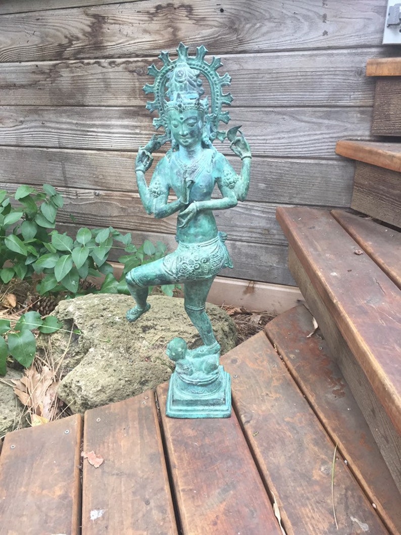 Bronze 25" Shiva Nataraja deity Hindu statue image 8